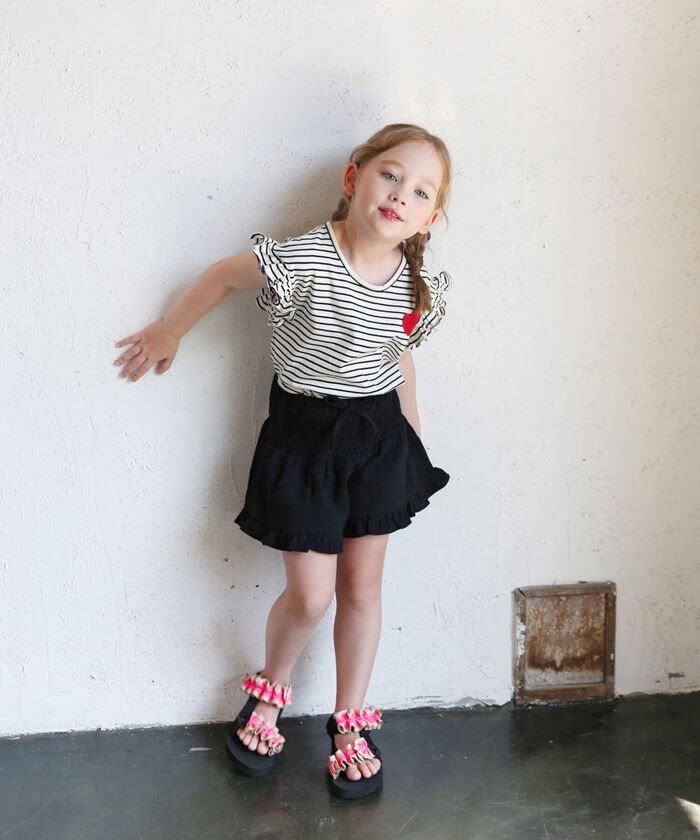 BACKYARD FAMILY「キッズ Tシャツ 半袖 女の子 通販 カットソー 73022401 半袖Tシャツ 夏服 フリル」|その他|