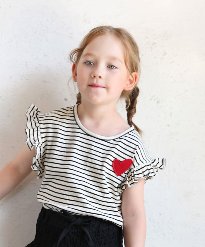 BACKYARD FAMILY「キッズ Tシャツ 半袖 女の子 通販 カットソー 73022401 半袖Tシャツ 夏服 フリル」|その他|