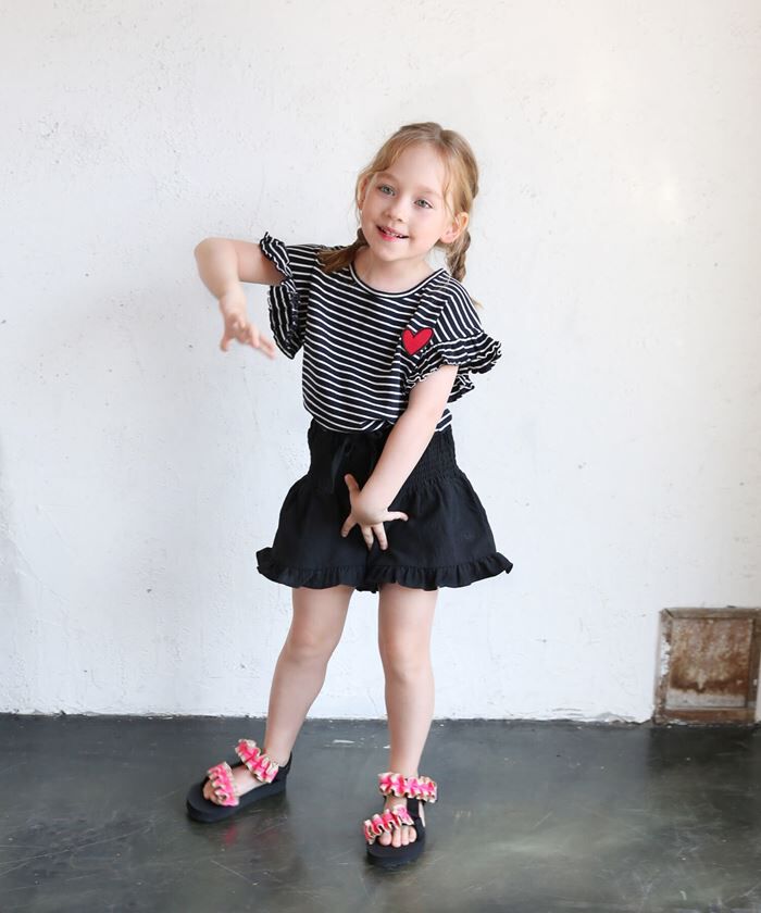 BACKYARD FAMILY「キッズ Tシャツ 半袖 女の子 通販 カットソー 73022401 半袖Tシャツ 夏服 フリル」|その他|