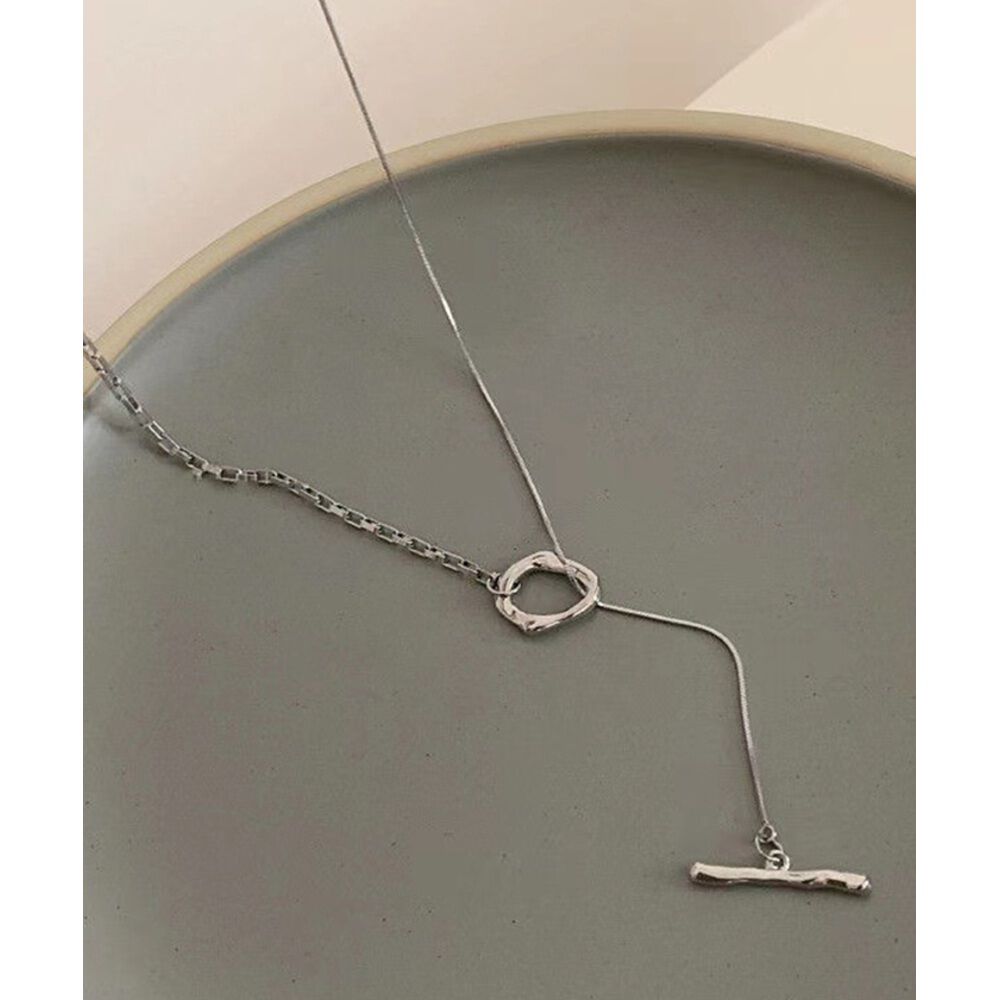 BACKYARD FAMILY「ネックレス レディース シンプル 通販 ペンダント ループネックレス ループタイネックレス」|その他|シルバー1