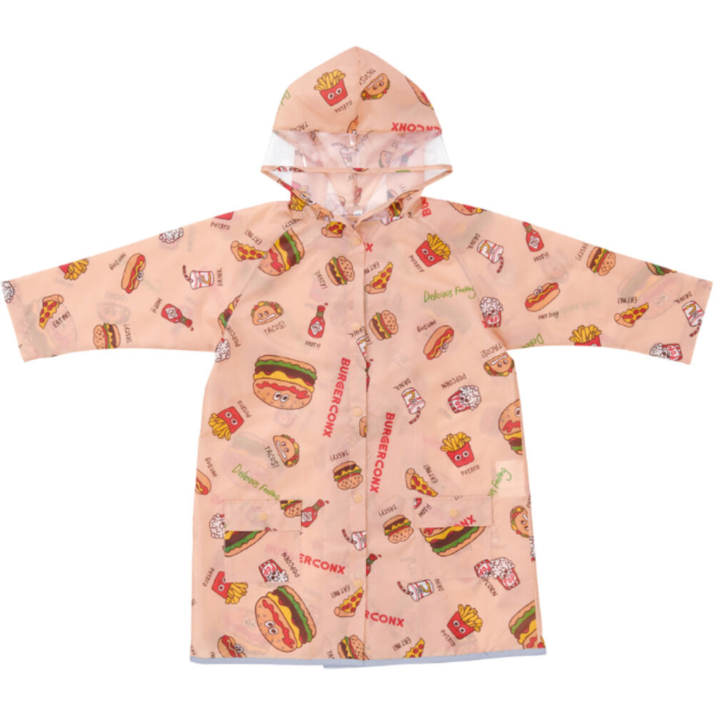 BACKYARD FAMILY「レインコート キッズ ランドセル 通販 レインウェア カッパ 子供 合羽 雨合羽 スケーター」|レインコート|オレンジ1
