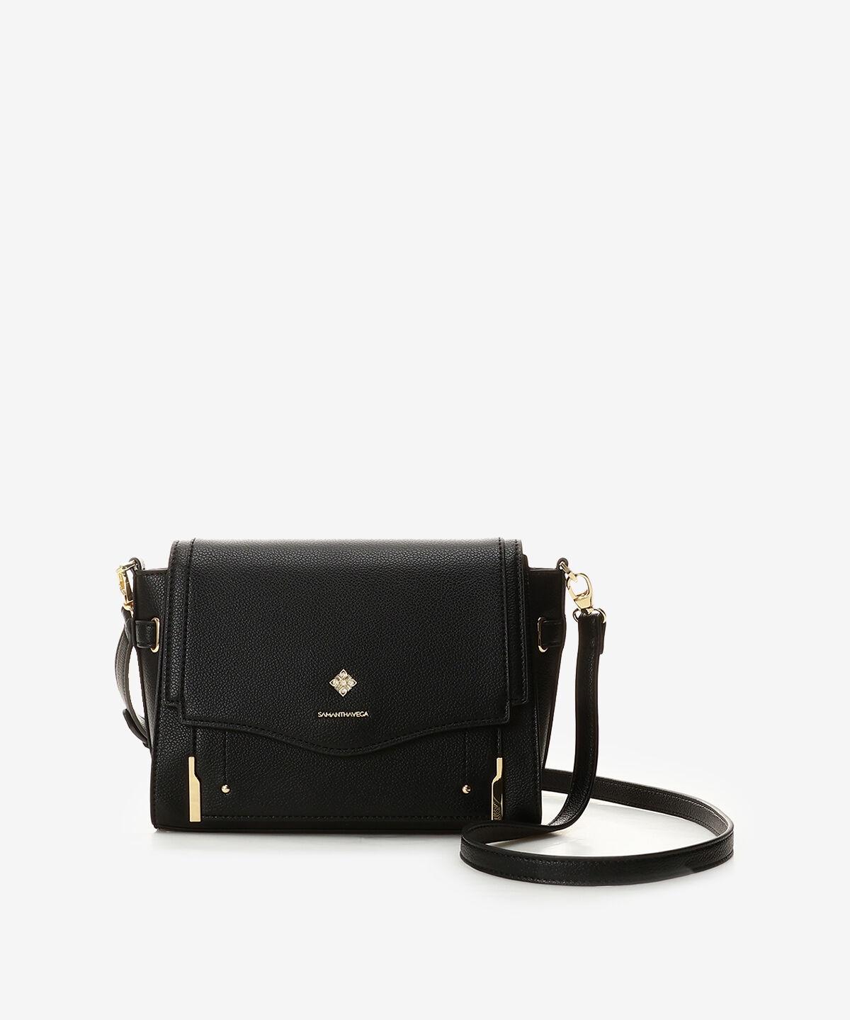 Samantha Vega「ダイヤカットショルダーバッグ」|ショルダー・メッセンジャー|ブラック
