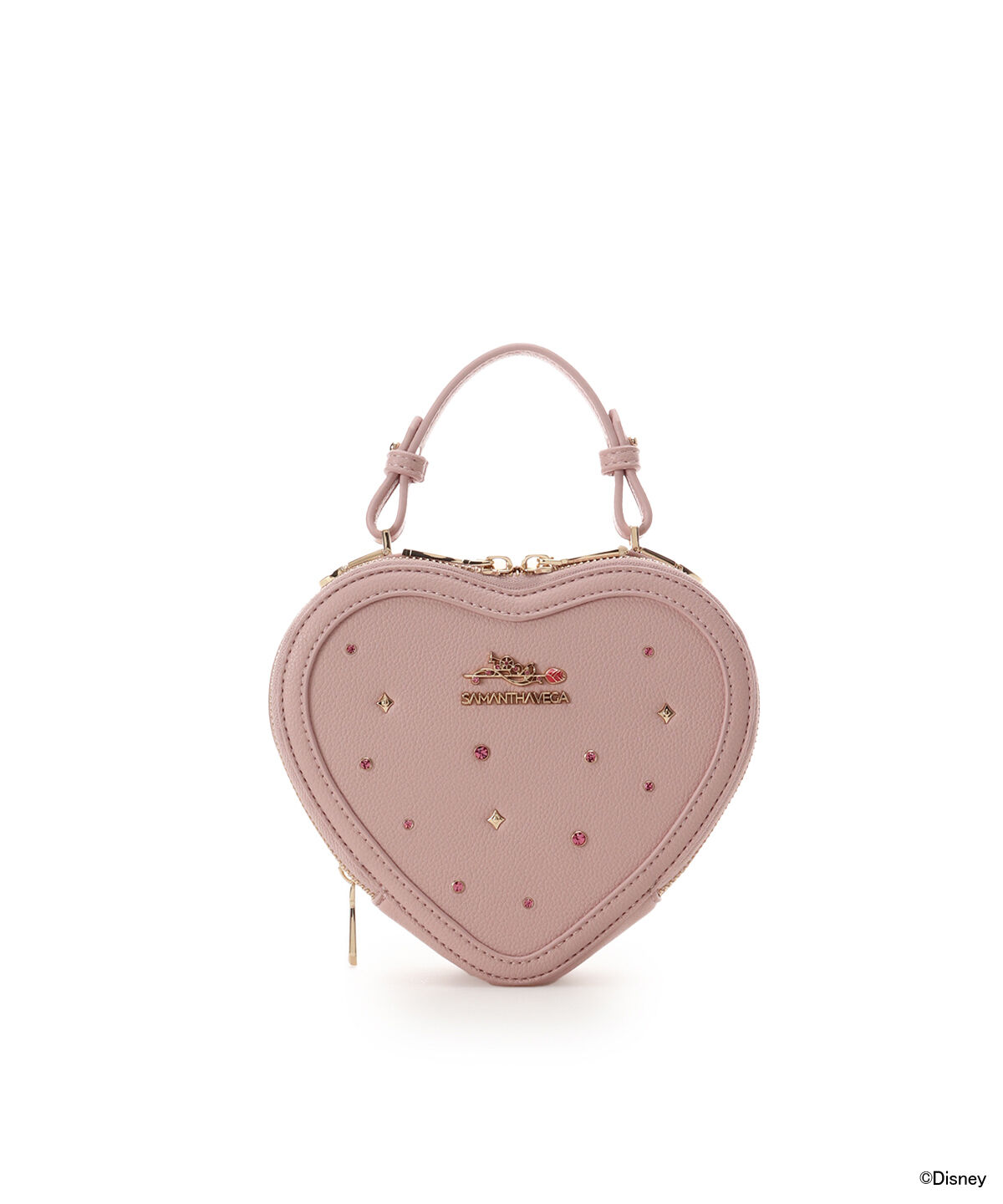 Samantha Vega「『眠れる森の美女』｢ｵｰﾛﾗ姫｣ｺﾚｸｼｮﾝ ﾊｰﾄ型ｼｮﾙﾀﾞｰﾊ」|ショルダー・メッセンジャー|ピンク