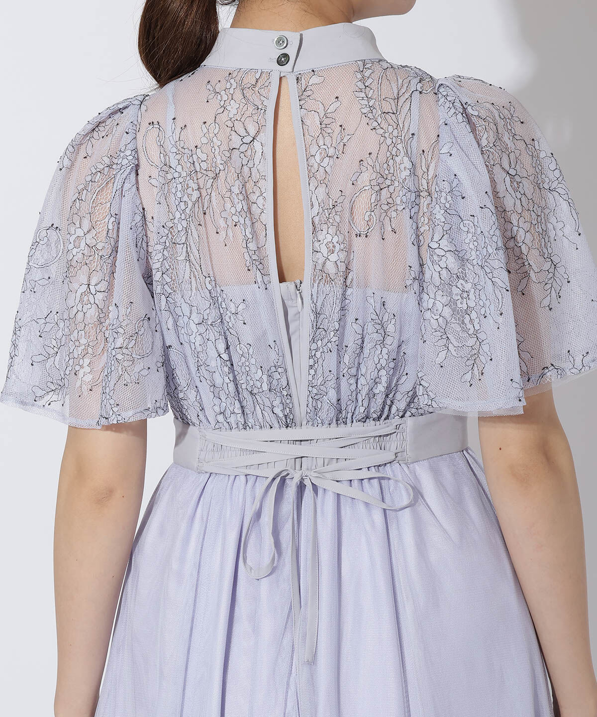 アンドクチュール「コードチュール刺しゅうフレアドレス」|ドレス|