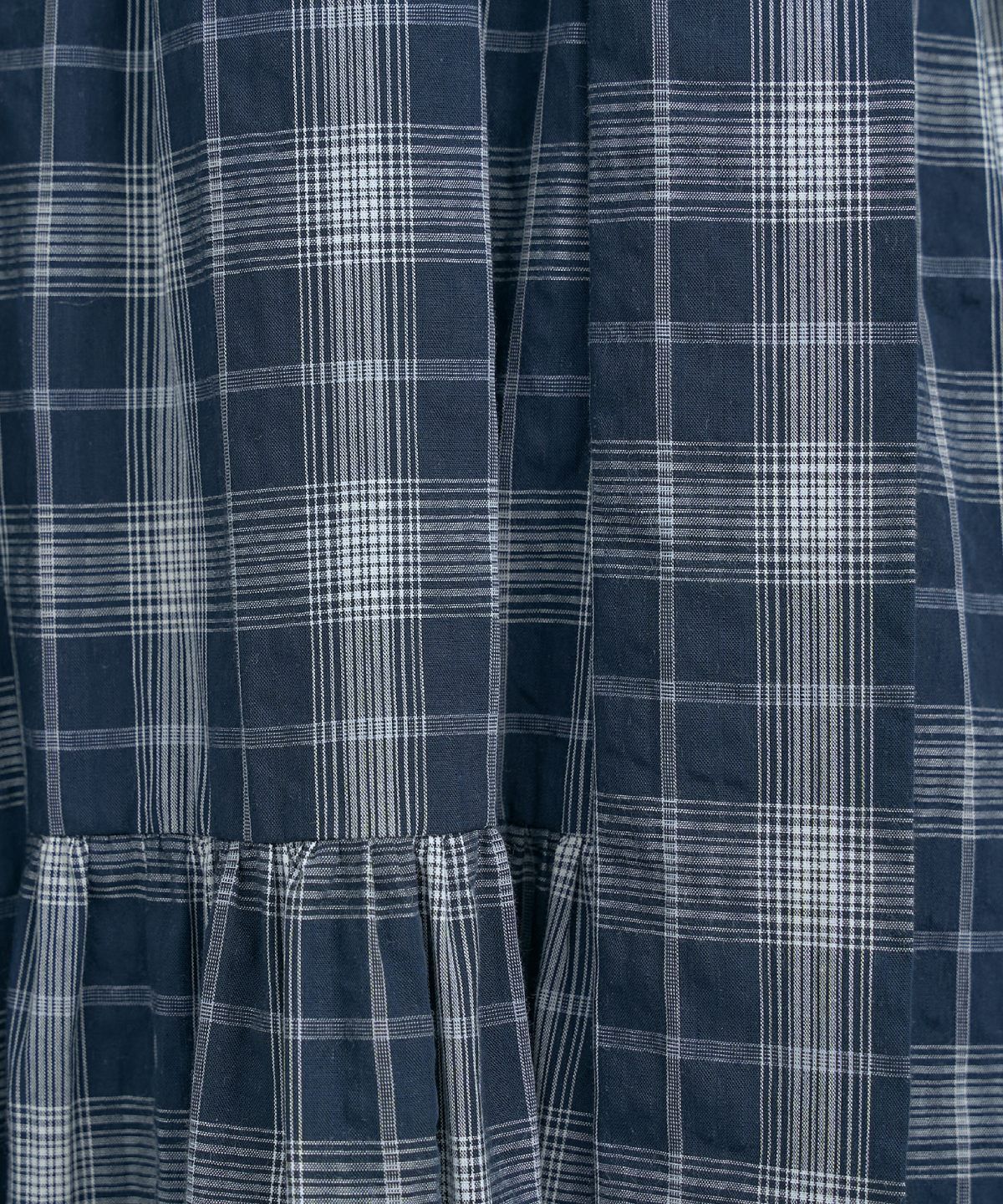 アンドクチュール「オフショルチェックフレアワンピース」|ワンピース|