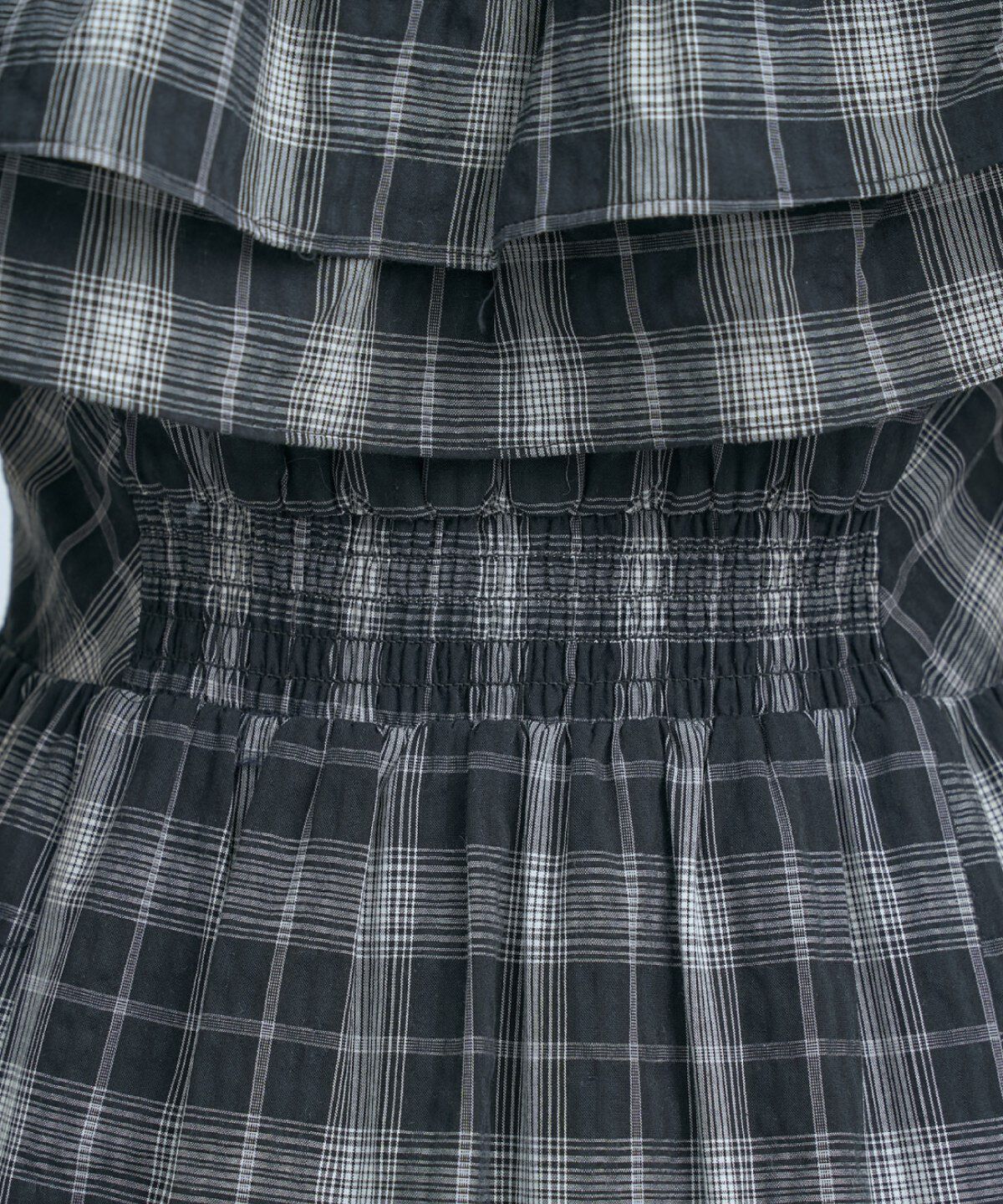 アンドクチュール「オフショルチェックフレアワンピース」|ワンピース|