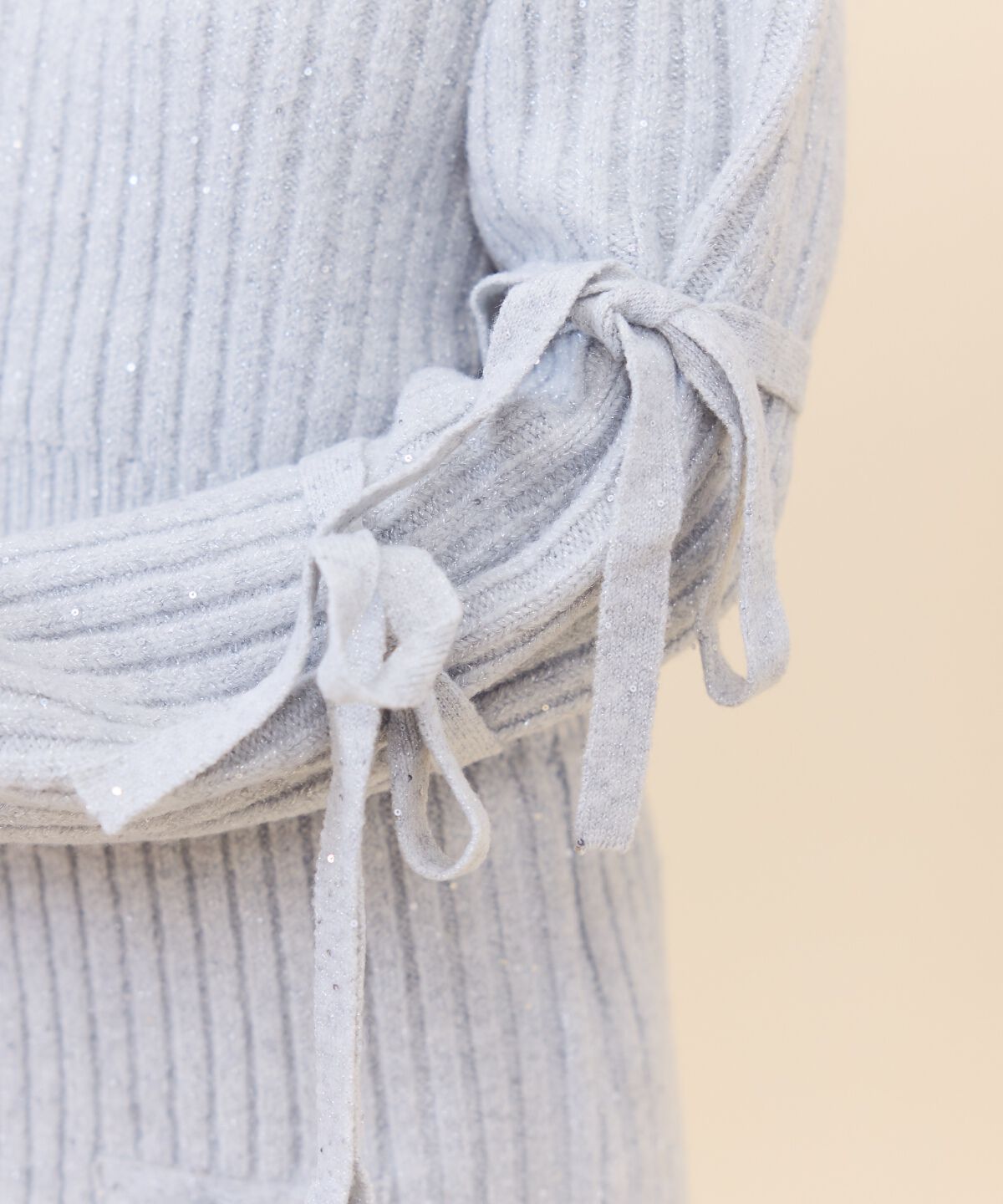 REDYAZEL「ラメスパンコールダブルリボンニット」|ニット・セーター|