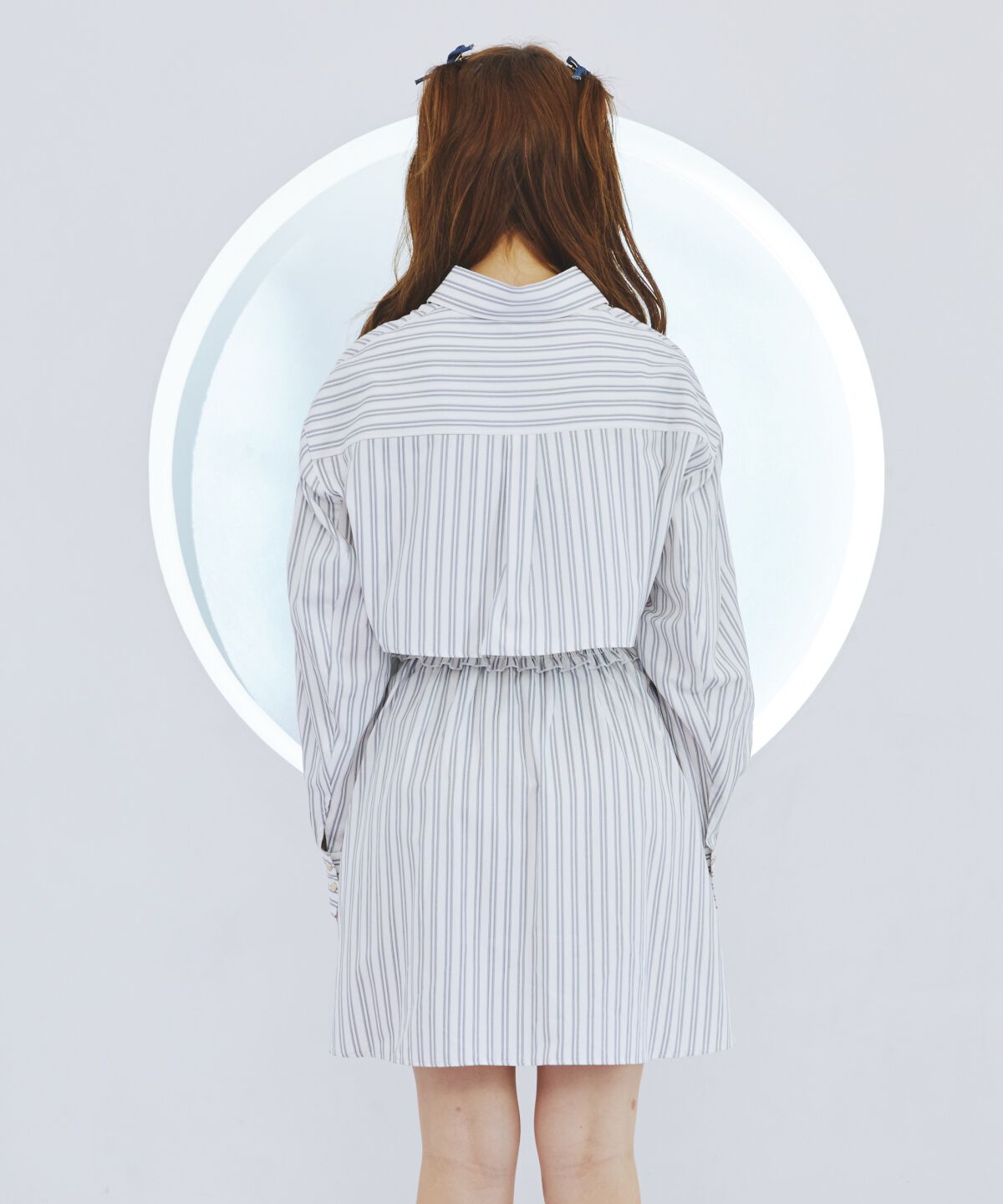 REDYAZEL「ストライプシャツ＆ミニワンピースセット」|ワンピース|