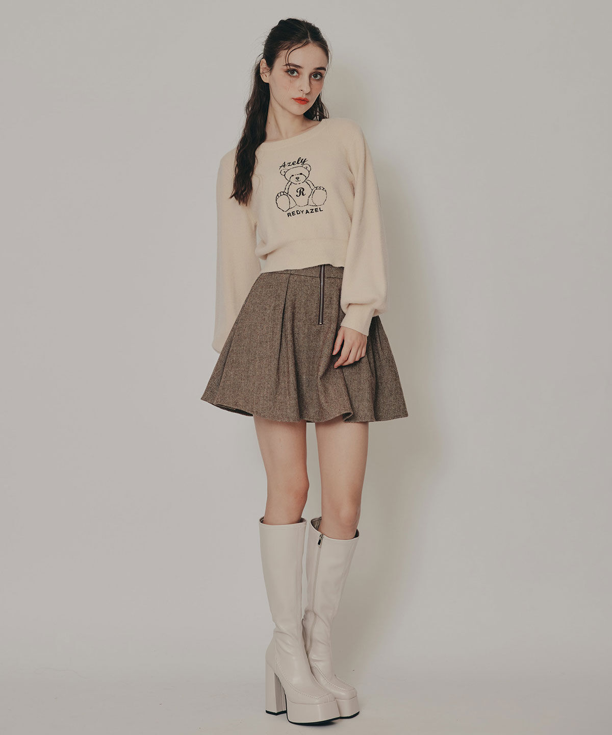 REDYAZEL「Azelyフラッフィニットプルオーバー」|ニット・セーター|