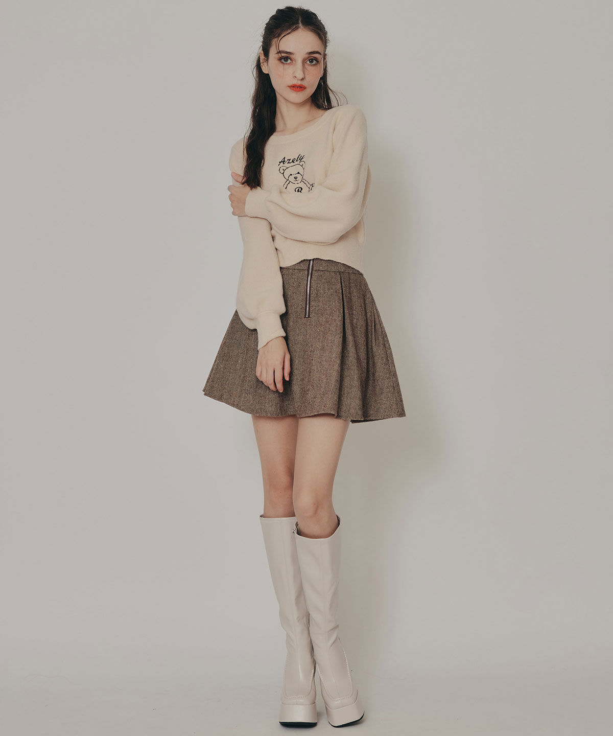 REDYAZEL「Azelyフラッフィニットプルオーバー」|ニット・セーター|