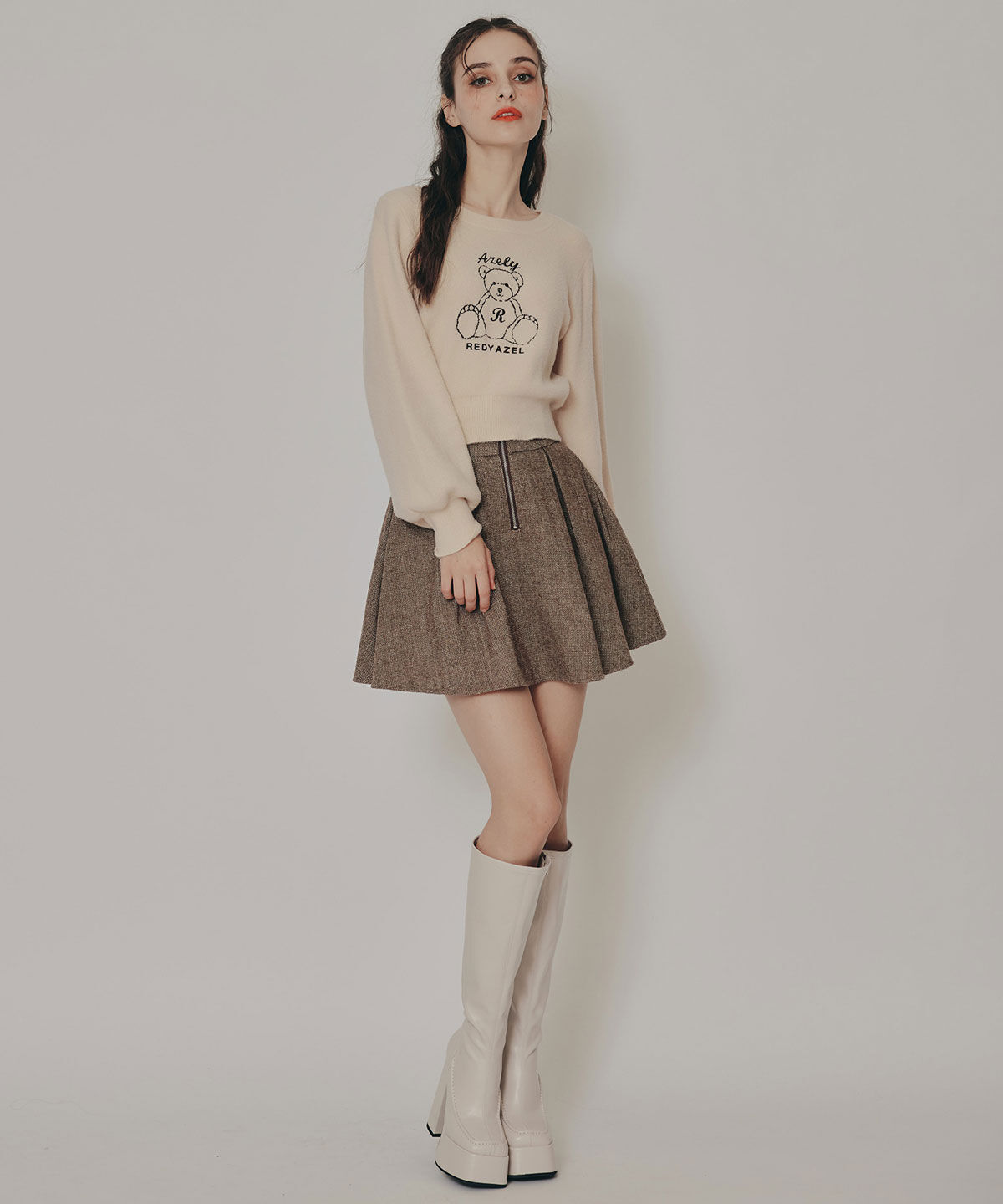 REDYAZEL「Azelyフラッフィニットプルオーバー」|ニット・セーター|