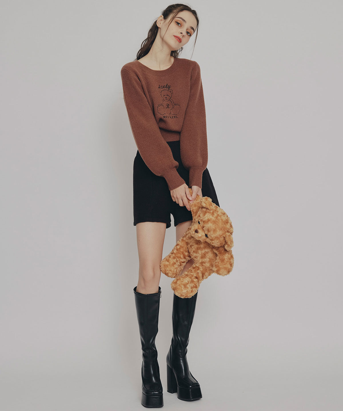 REDYAZEL「Azelyフラッフィニットプルオーバー」|ニット・セーター|