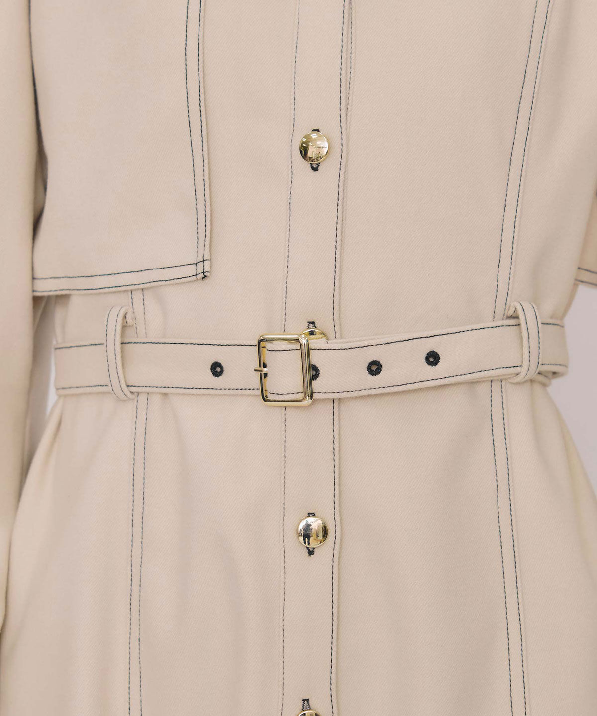 REDYAZEL「バイカラーステッチラインミニワンピース」|ワンピース|