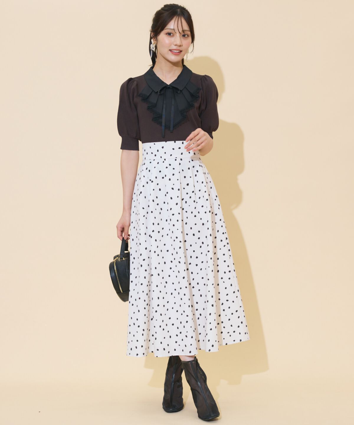 WILLSELECTION「レースラッフルプルオーバー」|ニット・セーター|