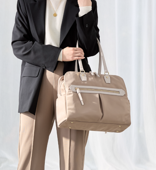 ace.「ace./エース ラポルテム トートバッグ A4 13.3インチサイズ レディースビジネス 68523」|トートバッグ|ベージュ