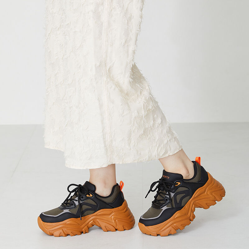 ORiental TRaffic「ボリュームソール切替スニーカー/OT3730」|スニーカー|KHAKI