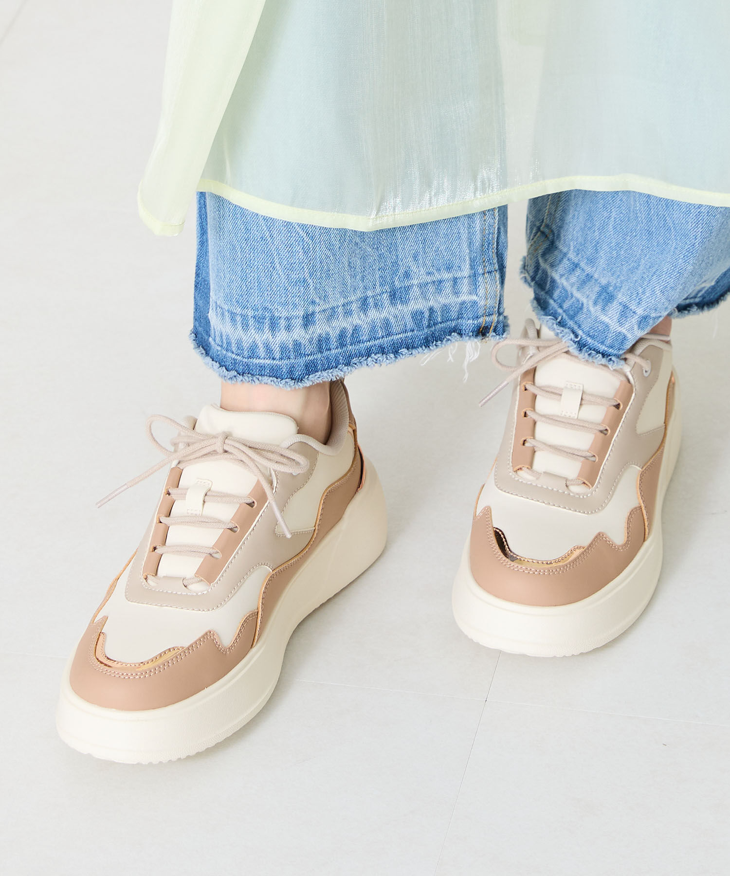 ORiental TRaffic「配色コートソールスニーカー/OT3756 スニーカー トレンド 人気 売れてる」|スニーカー|