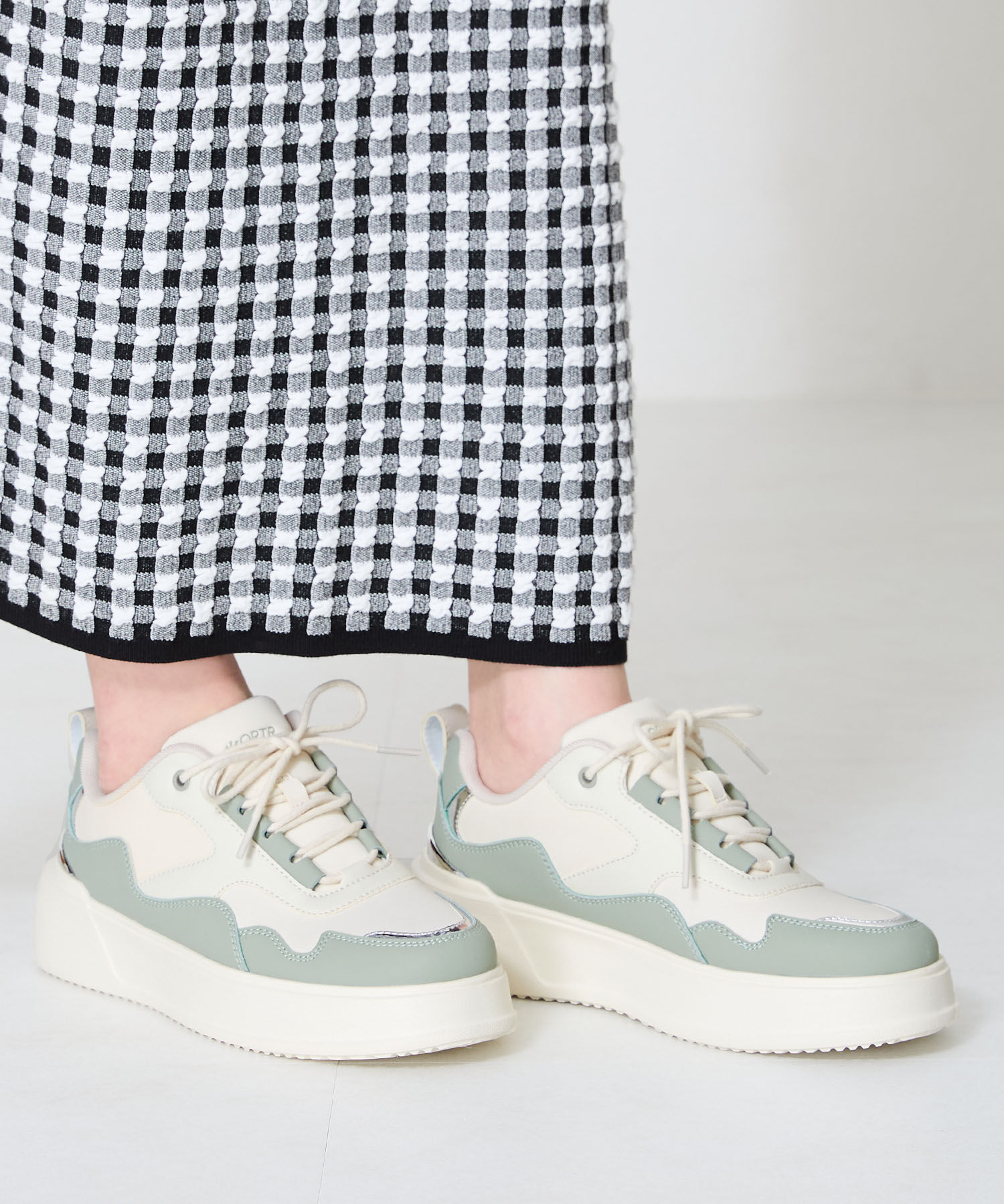 ORiental TRaffic「配色コートソールスニーカー/OT3756 スニーカー トレンド 人気 売れてる」|スニーカー|GREEN