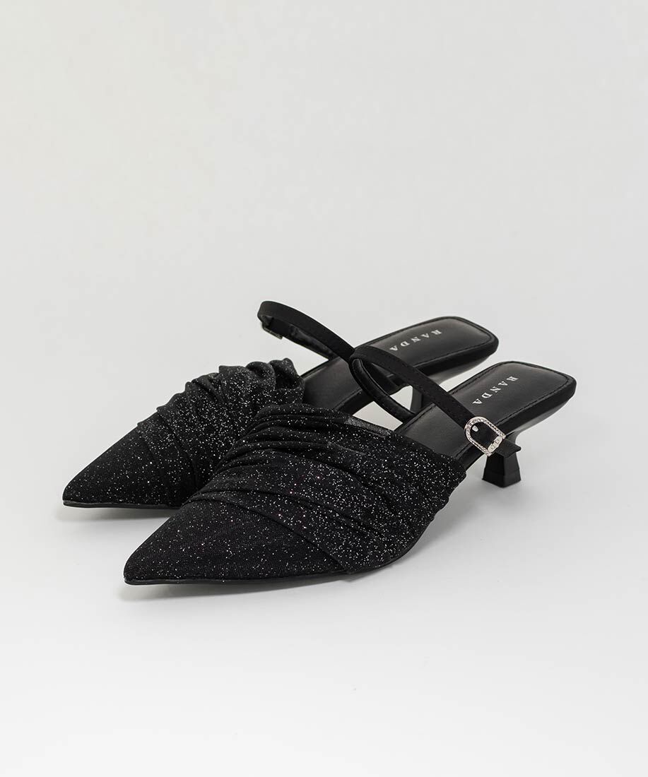  「シアーギャザーミュールパンプス」|パンプス|