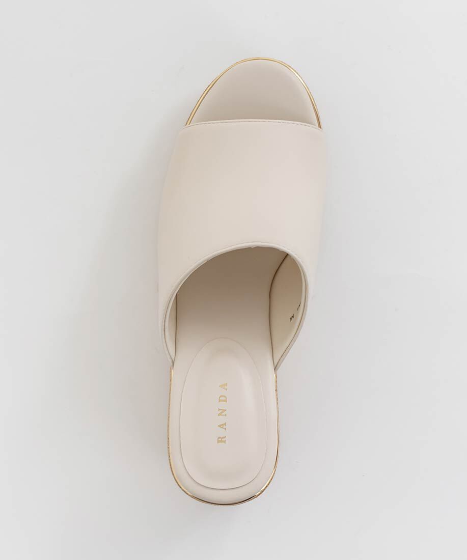  「ベーシックミュールウェッジサンダル」|パンプス|