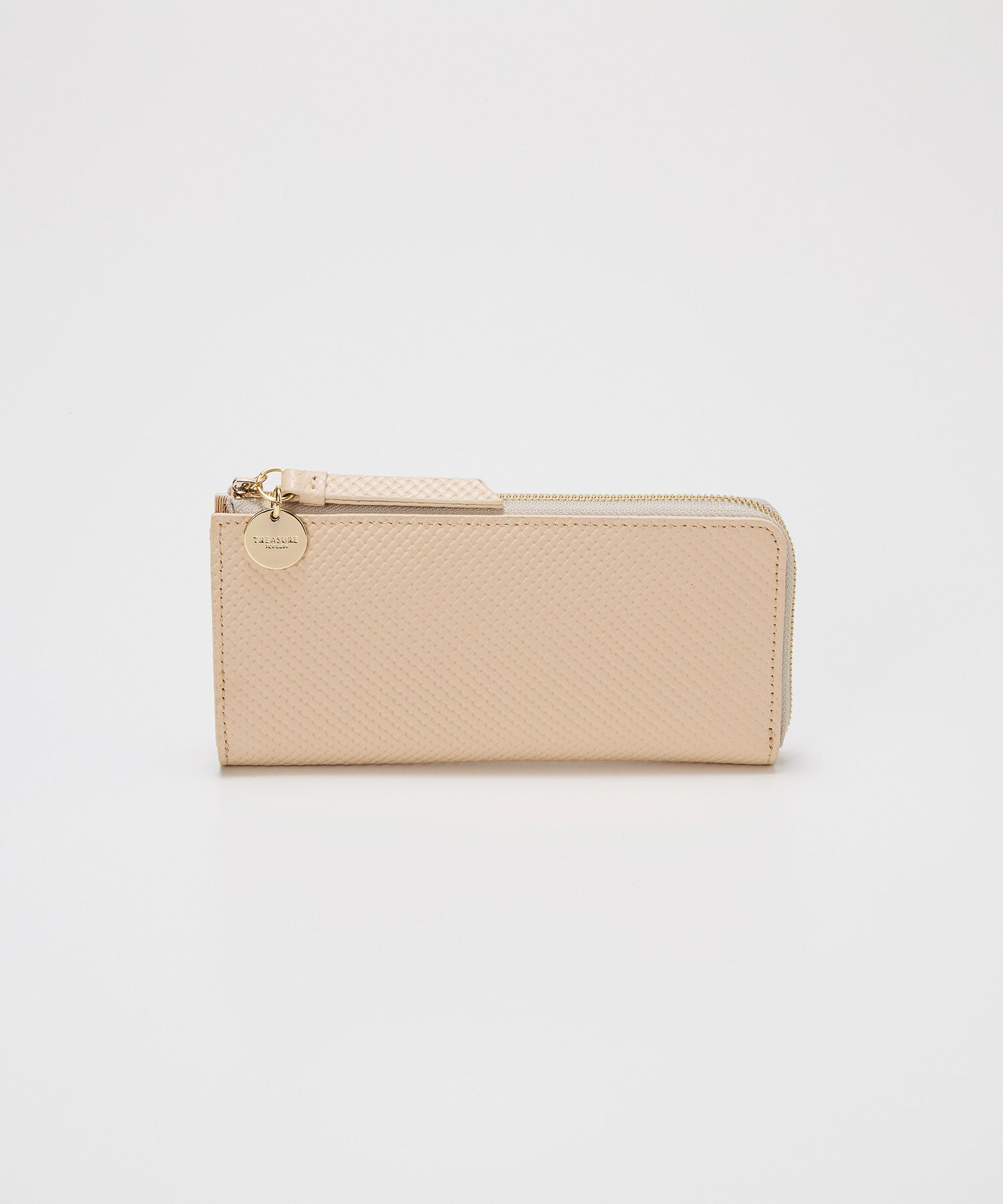 TOPKAPI BREATH「【TREASURE TOPKAPI】クロスエンボス レザー L字ファスナー 長財布」|財布|