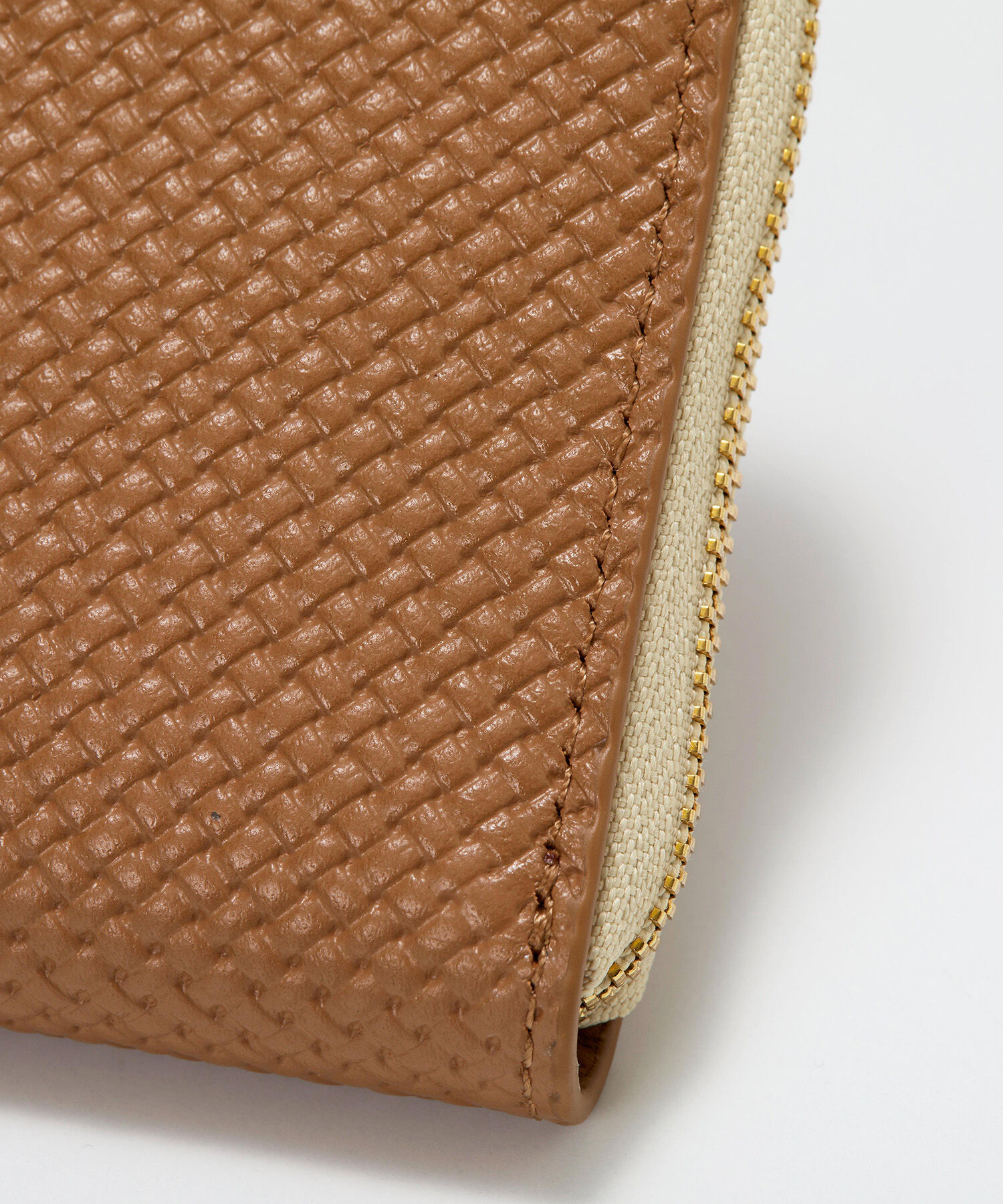 TOPKAPI BREATH「【TREASURE TOPKAPI】クロスエンボス レザー L字ファスナー 長財布」|財布|