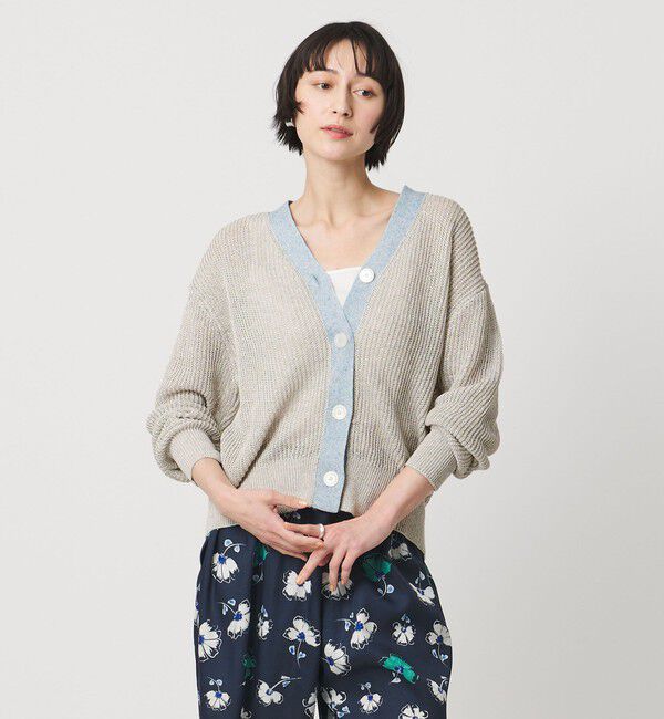 UNITED ARROWS「カラーヤーン Vネック カーディガン ‐ウォッシャブル‐」|カーディガン|