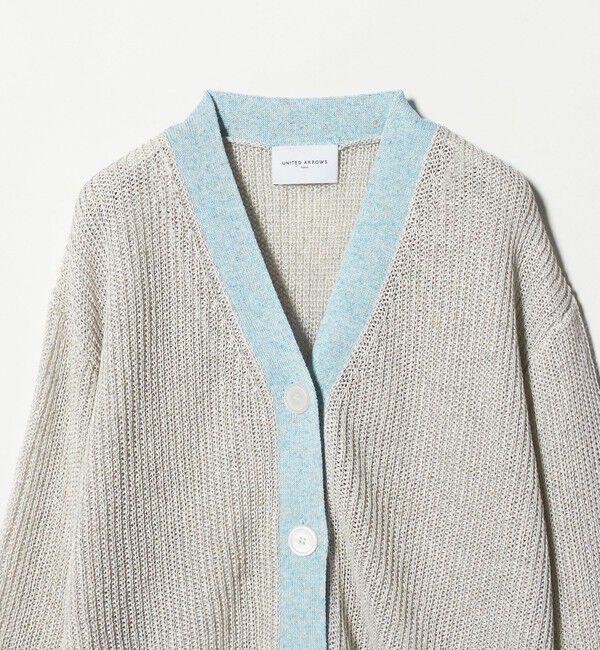 UNITED ARROWS「カラーヤーン Vネック カーディガン ‐ウォッシャブル‐」|カーディガン|