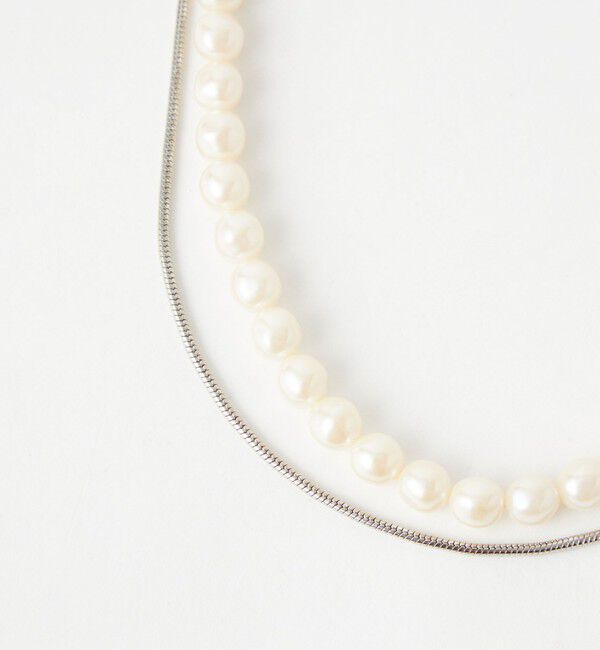 UNITED ARROWS green label relaxing「バロックフェイクパール＆チェーン 3way ネックレス」|ネックレス|