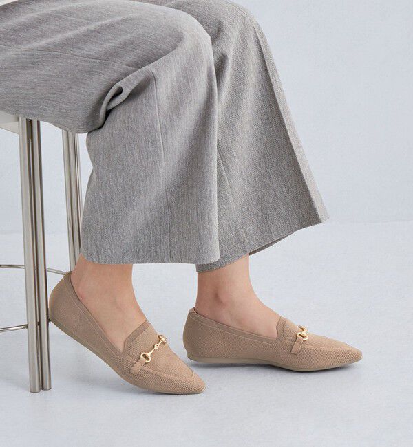 UNITED ARROWS green label relaxing「ウェルネス ニット ローファー 撥水・ウォッシャブル」|パンプス|