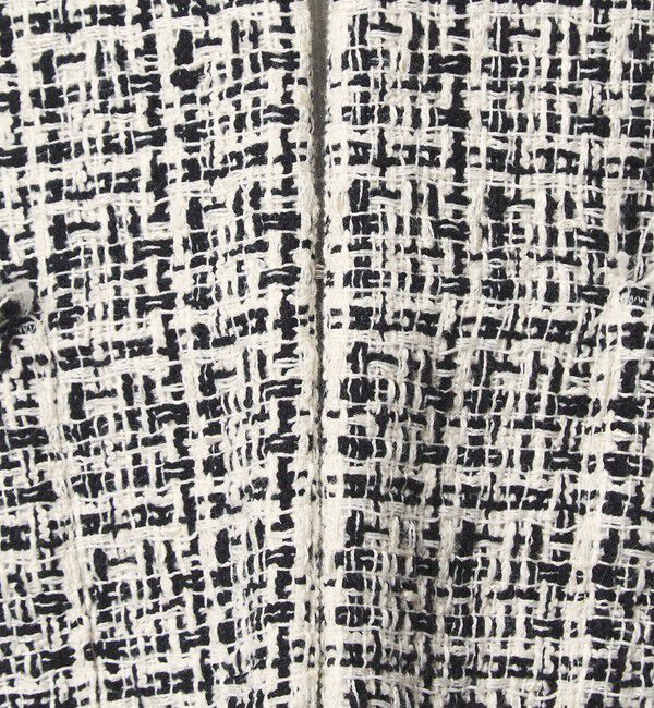 UNITED ARROWS green label relaxing「ツイードライク ノーカラー ジャケット」|ノーカラージャケット|