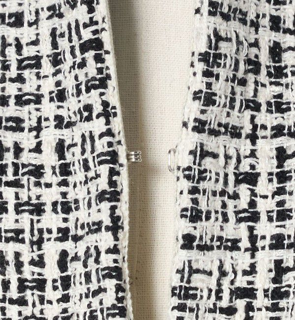 UNITED ARROWS green label relaxing「ツイードライク ノーカラー ジャケット」|ノーカラージャケット|