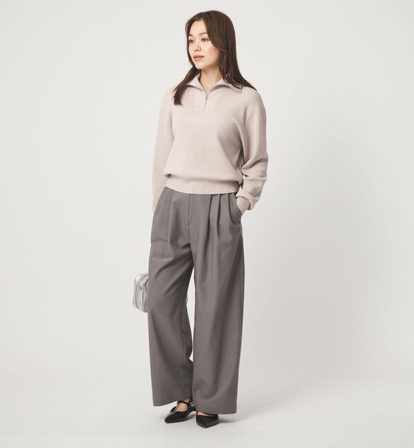 UNITED ARROWS green label relaxing「ハーフ ジップ プルオーバー ウォッシャブル」|ニット・セーター|