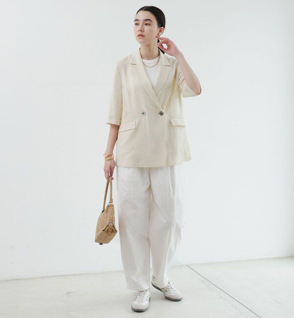 UNITED ARROWS green label relaxing「【結論シリーズ】シアーエアミドルスリーブジャケット［size SHORTあり］」|テーラードジャケット|