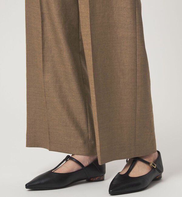 UNITED ARROWS green label relaxing「［size SHORT/TALLあり］リネンライク ストレート パンツ」|スラックス|