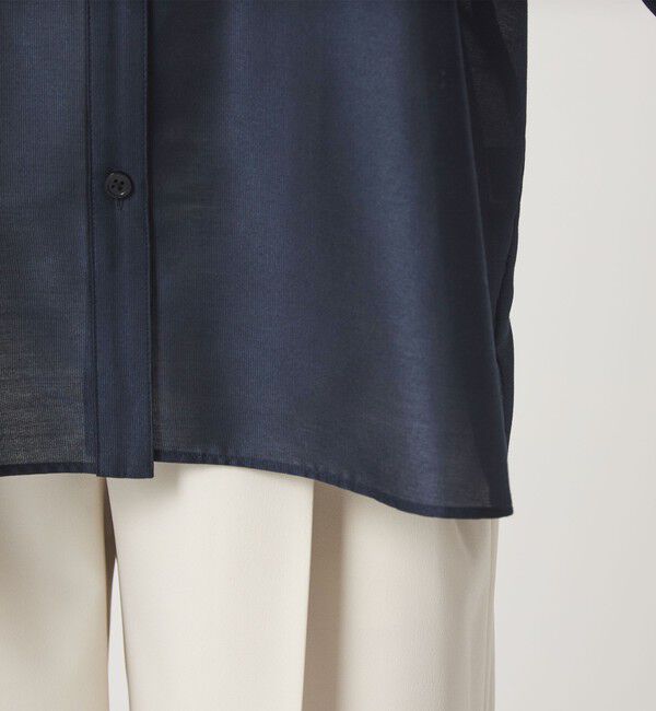 UNITED ARROWS green label relaxing「カールマイヤー ヨーク フリル ブラウス マシンウォッシャブル 通気性」|シャツ・ブラウス|