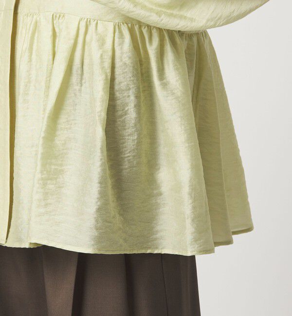 UNITED ARROWS green label relaxing「［size SHORTあり］fleurie(フルリー) シアー ノーカラー ジャケット 接触冷感」|ノーカラージャケット|