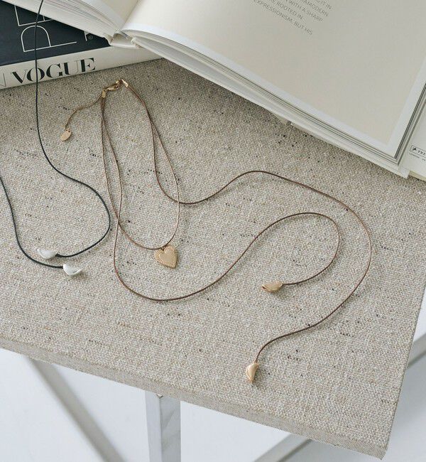 BEAUTY&YOUTH UNITED ARROWS「コード&times;メタルハート チョーカー」|ネックレス|