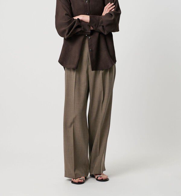 BEAUTY&YOUTH UNITED ARROWS「ポリエステルブレンド ２タック タブワイドパンツ」|その他|MOCA