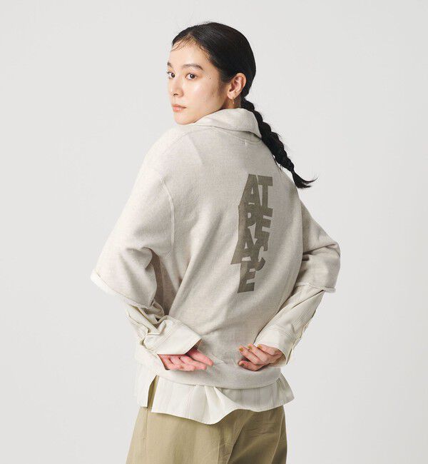 BEAUTY&YOUTH UNITED ARROWS「【別注】＜Americana＞ジップ ショートスリーブ スウェットプルオーバー」|スウェット・ジャージ|