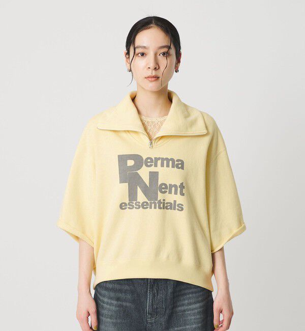 BEAUTY&YOUTH UNITED ARROWS「【別注】＜Americana＞ジップ ショートスリーブ スウェットプルオーバー」|スウェット・ジャージ|