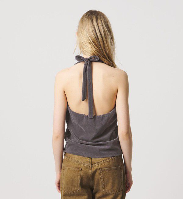 ATTISESSION「＜ATTISESSION＞パイル ホルターネック トップス」|その他|