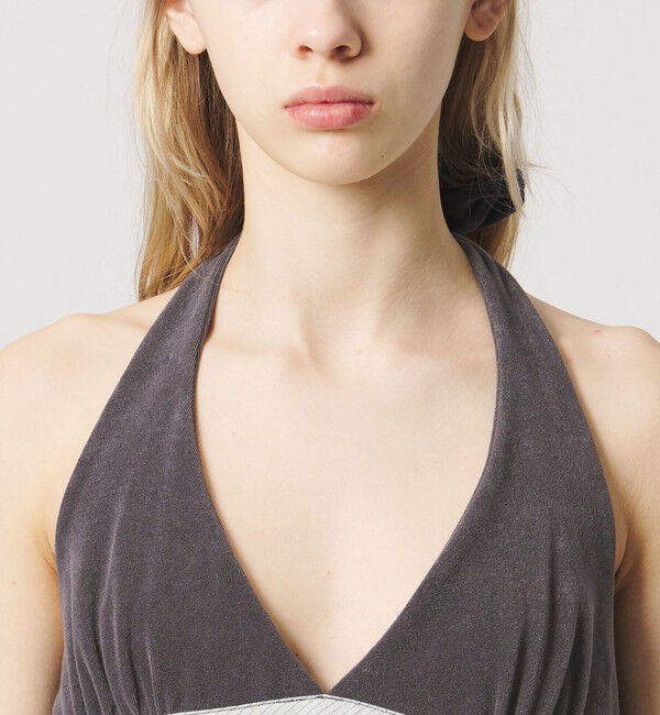 ATTISESSION「＜ATTISESSION＞パイル ホルターネック トップス」|その他|