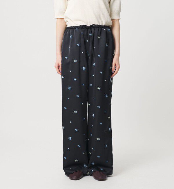 BEAUTY&YOUTH UNITED ARROWS「フラワー エンブロイダリー ドローストリング パンツ ウォッシャブル」|その他|