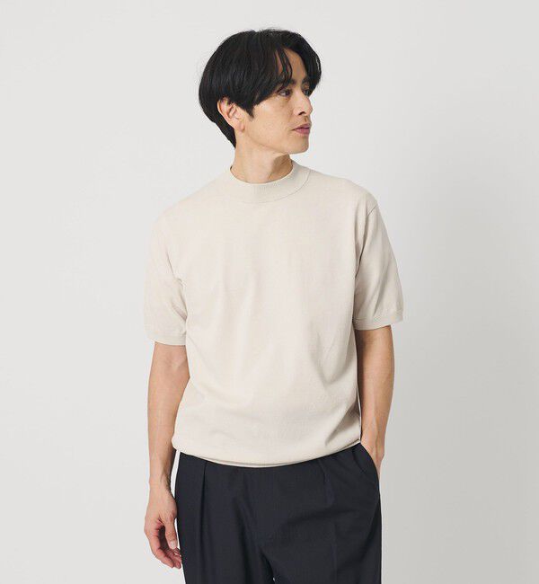 BEAUTY&YOUTH UNITED ARROWS「デオドラント ジャケットネック ニット 抗菌防臭 ウォッシャブル」|ニット・セーター|NATURAL