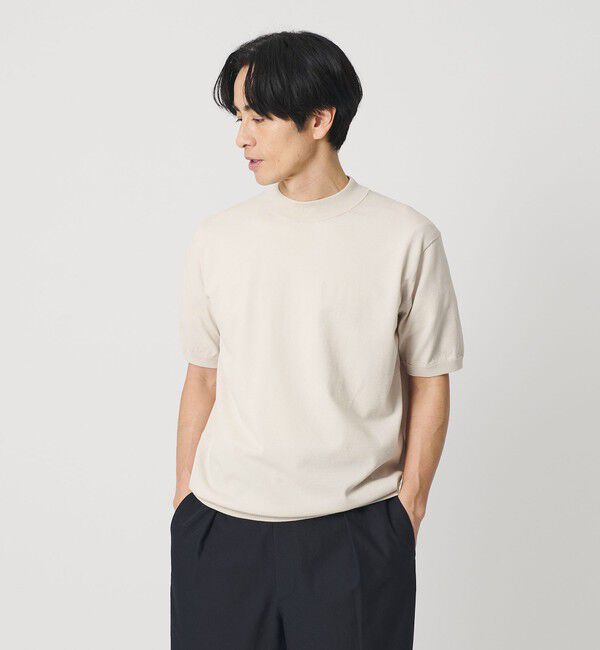 BEAUTY&YOUTH UNITED ARROWS「デオドラント ジャケットネック ニット 抗菌防臭 ウォッシャブル」|ニット・セーター|