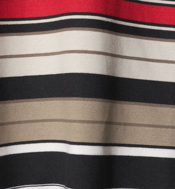 BEAUTY&YOUTH UNITED ARROWS「マルチ ボーダー ロング スリーブ ポロカラー カットソー」|Tシャツ・カットソー|