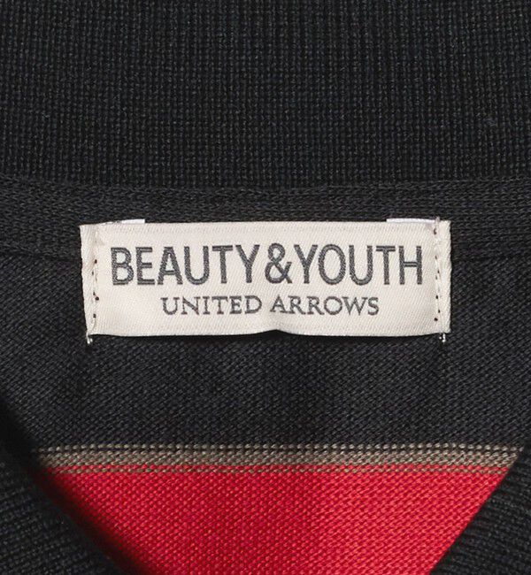 BEAUTY&YOUTH UNITED ARROWS「マルチ ボーダー ロング スリーブ ポロカラー カットソー」|Tシャツ・カットソー|