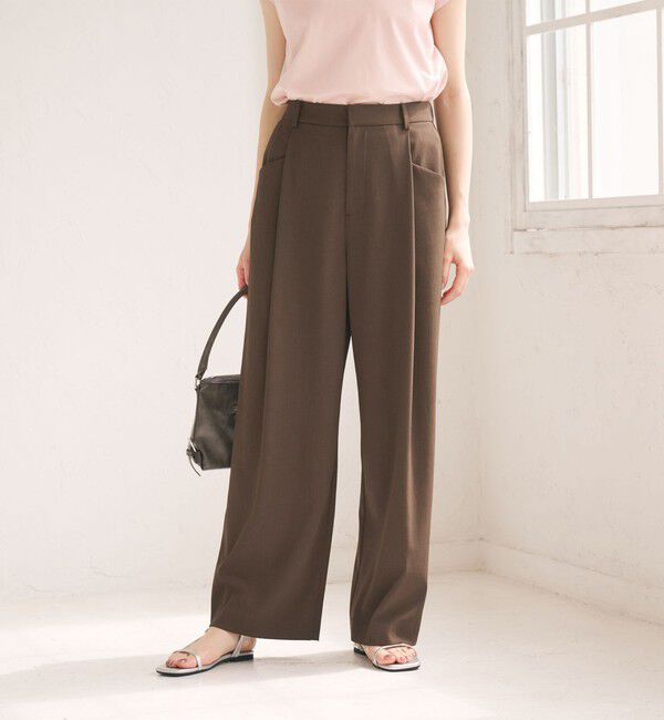 BEAUTY&YOUTH UNITED ARROWS「ポリエステルブレンド バックゴム ワイドパンツ ウォッシャブル」|その他|