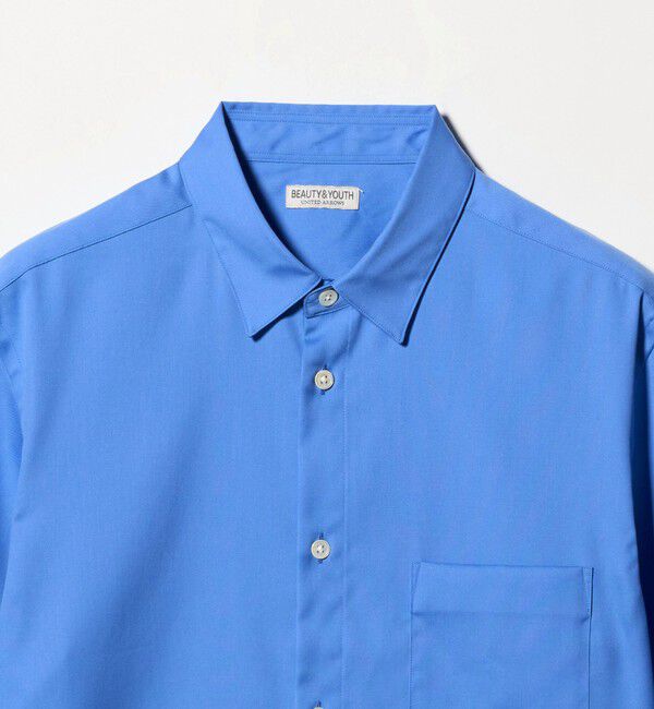 BEAUTY&YOUTH UNITED ARROWS「クリア オックスフォード デオドラント レギュラー 半袖シャツ SLIM型 抗菌防臭」|シャツ・ブラウス|